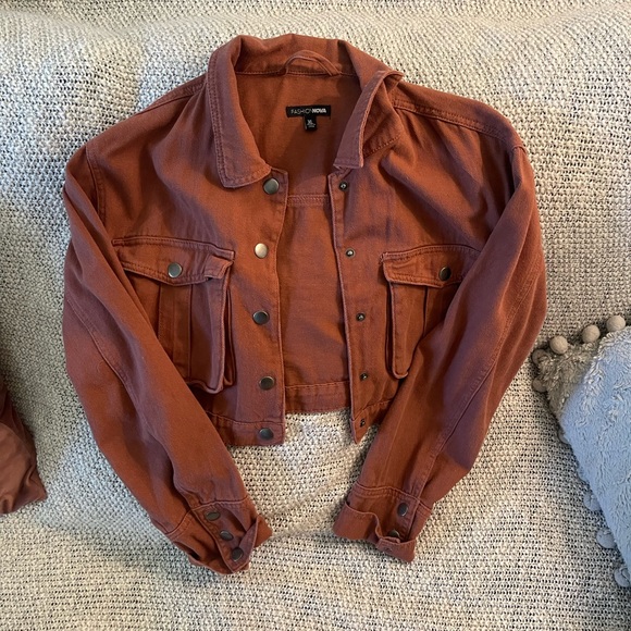 Rust brown Jean jacket - Picture 1 of 3